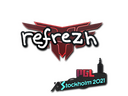 Sticker | refrezh | Stockholm 2021