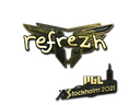 Sticker | refrezh (Gold) | Stockholm 2021