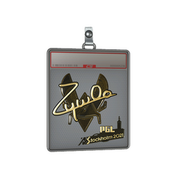 Sticker Slab | ZywOo (Gold) | Stockholm 2021