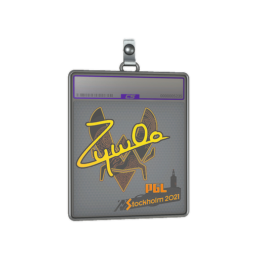 Placa de Adesivo | ZywOo (Holográfico) | Estocolmo 2021