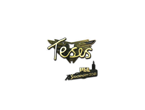 Pegatina | TeSeS (dorada) | Estocolmo 2021