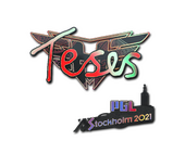 Наклейка | TeSeS (голографическая) | Стокгольм-2021