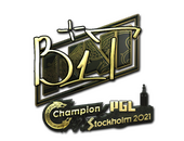 Sticker | b1t (Gold) | Stockholm 2021