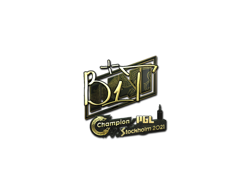 Pegatina | b1t (dorada) | Estocolmo 2021