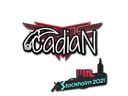 Sticker | cadiaN | Stockholm 2021