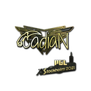 Sticker | cadiaN (Gold) | Stockholm 2021