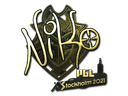 Sticker | NiKo (Gold) | Stockholm 2021