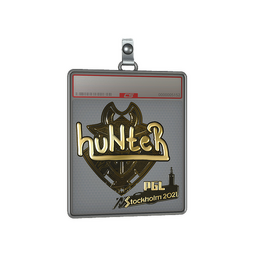 Sticker Slab | huNter- (Gold) | Stockholm 2021