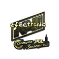 Sticker | electroNic (Gold) | Stockholm 2021
