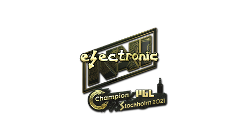 Sticker | electroNic (Gold) | Stockholm 2021