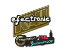 Sticker | electroNic | Stockholm 2021