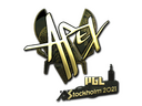 Sticker | apEX (Gold) | Stockholm 2021