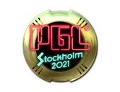Наклейка | PGL (золотая) | Стокгольм-2021