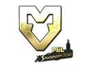 Sticker | MOUZ (Gold) | Stockholm 2021