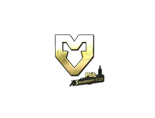 Pegatina | MOUZ (dorada) | Estocolmo 2021