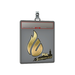 Sticker Slab | Copenhagen Flames (Gold) | Stockholm 2021