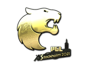 Наклейка | FURIA (золотая) | Стокгольм-2021