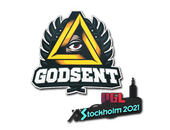 Наклейка | GODSENT | Стокгольм-2021