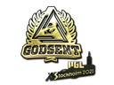 Sticker | GODSENT (Gold) | Stockholm 2021