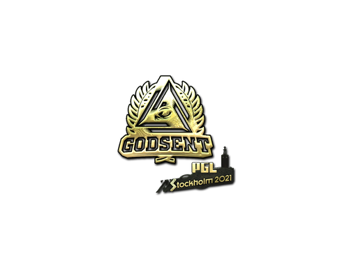 Aufkleber | GODSENT (Gold) | Stockholm 2021