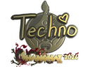 Sticker | Techno4K (Gold) | Shanghai 2024