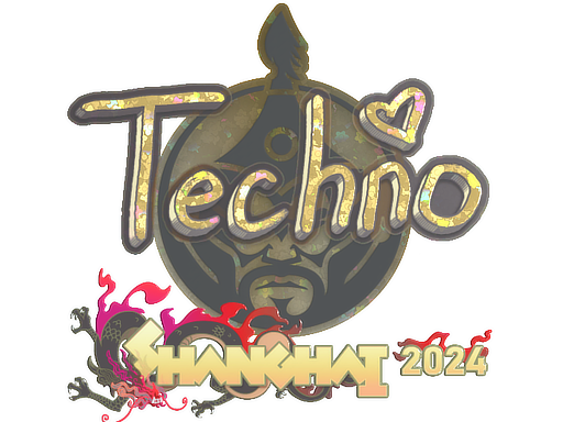 Sticker | Techno4K (Glitter) | Shanghai 2024