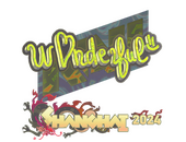 Sticker | w0nderful (Holo) | Shanghai 2024