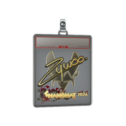 Sticker Slab | ZywOo (Gold) | Shanghai 2024