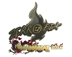 Sticker | zeRRoFIX (Gold) | Shanghai 2024