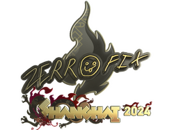 Sticker | zeRRoFIX (Gold) | Shanghai 2024