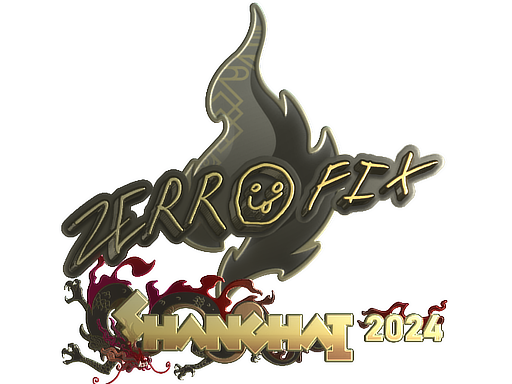 Sticker | zeRRoFIX (Gold) | Shanghai 2024