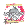 Sticker | zont1x (Glitter, Champion) | Shanghai 2024