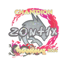 Sticker | zont1x (Glitter, Champion) | Shanghai 2024