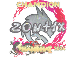 Sticker | zont1x (Glitter, Champion) | Shanghai 2024