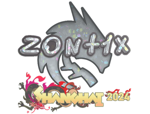 Наклейка | zont1x (с блёстками) | Шанхай-2024