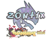 Наклейка | zont1x (голографическая) | Шанхай-2024