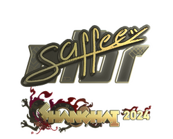 Sticker | saffee (Gold) | Shanghai 2024