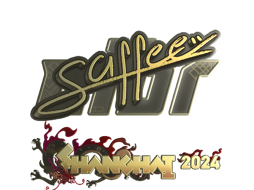 Sticker | saffee (Gold) | Shanghai 2024