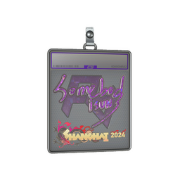 Sticker Slab | somebody (Glitter) | Shanghai 2024