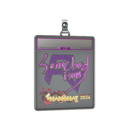 Sticker Slab | somebody (Holo) | Shanghai 2024
