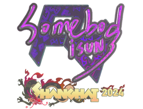 Autocolante | somebody (Holo) | Xangai 2024