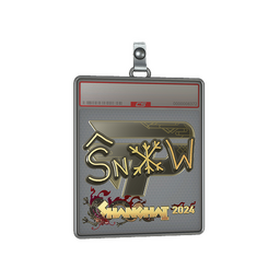 Sticker Slab | snow (Gold) | Shanghai 2024
