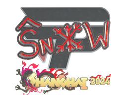 Sticker | snow (Glitter) | Shanghai 2024