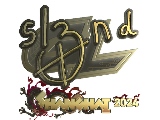 Sticker | sl3nd (Gold) | Shanghai 2024