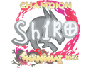 Sticker | sh1ro (Champion) | Shanghai 2024