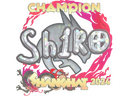 Sticker | sh1ro (Glitter, Champion) | Shanghai 2024