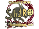 Sticker | sh1ro (Gold, Champion) | Shanghai 2024