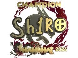 Sticker | sh1ro (Gold, Champion) | Shanghai 2024