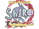 Sticker | sh1ro (Holo, Champion) | Shanghai 2024