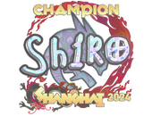 Наклейка | sh1ro (голографическая, чемпион) | Шанхай-2024